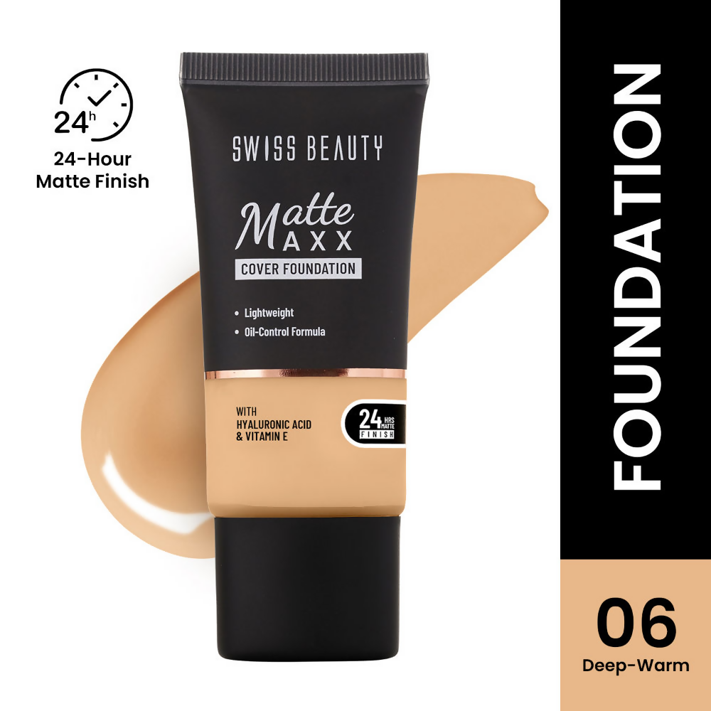 Swiss Beauty Matte Maxx Cover Foundation - 6 Deep Warm