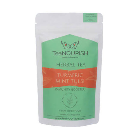 TeaNourish Turmeric Mint Tulsi Herbal Tea