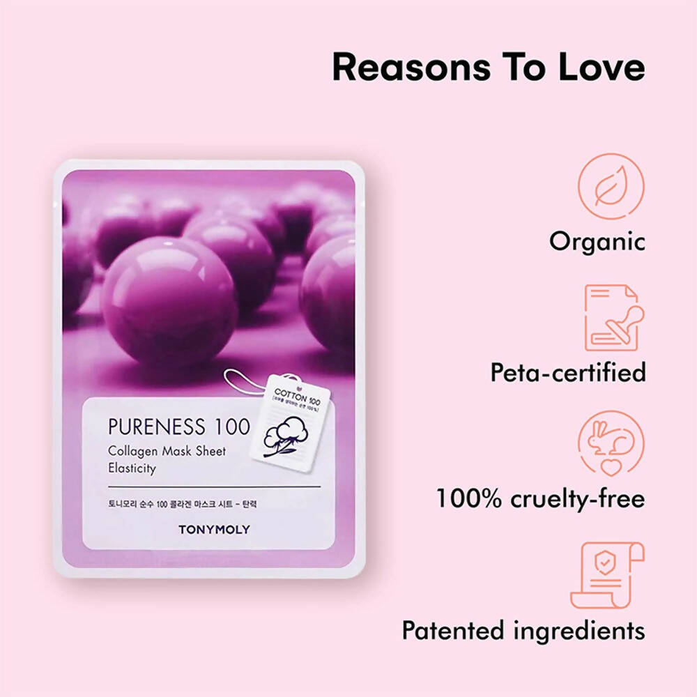 Tonymoly Pureness 100 Collagen Mask Sheet - Distacart