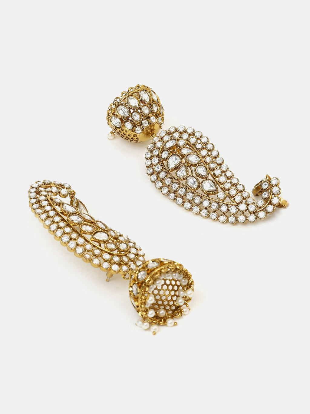 Ruby Raang Pearl Jhumka - Distacart