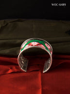 Mominos Fashion Johar Kamal Hand-painted brass kada/Bracelet