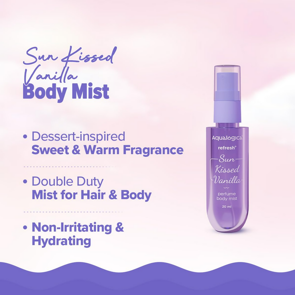 Aqualogica Refresh+ Vanilla Body Care Gift Set Kit