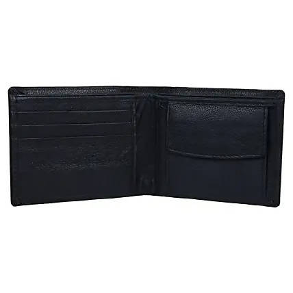 Traditional Kundan Rakhi And Black Men's Wallet - Distacart