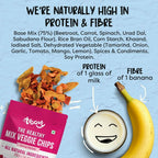 Troovy Healthy Masala Vegetable Chips Tasty & High Protein Snacks - Distacart