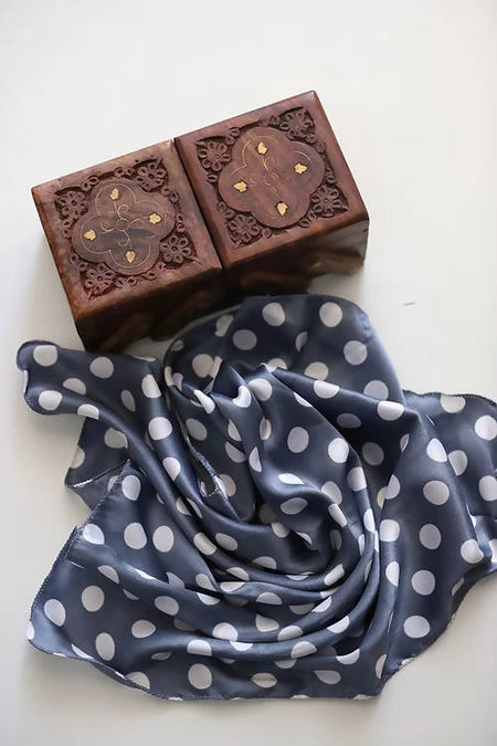Diva Globe Polka Dot Satin Bhandana