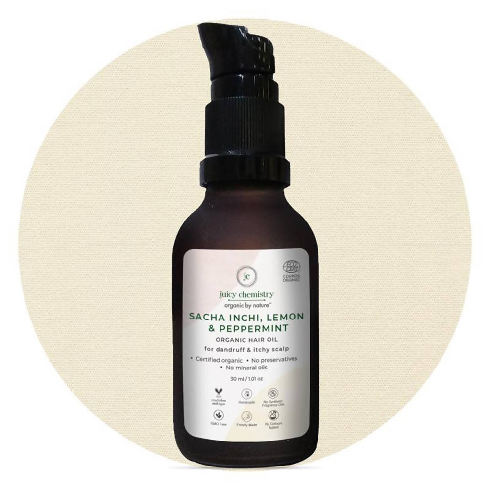 Juicy Chemistry Sacha Inchi, Lemon & Peppermint Organic Hair Serum