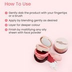 Earth Rhythm Dab Set 3-In-1 Face Palette - Cosmopolitan
