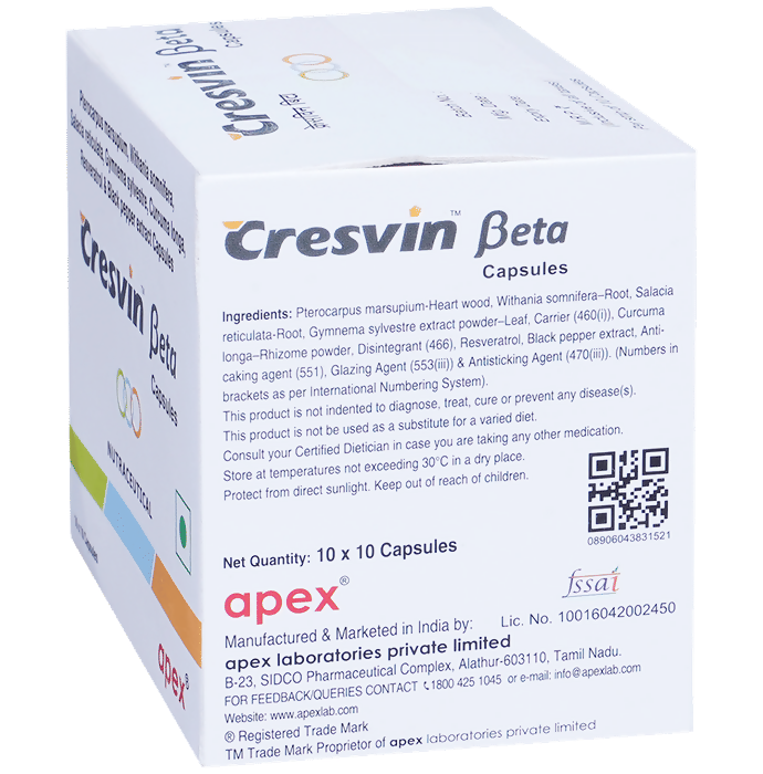 Apex Cresvin Beta Capsules - Distacart