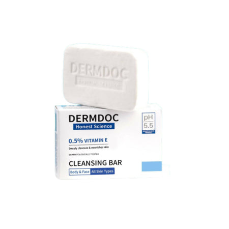 Dermdoc 0.5% Vitamin E Cleansing Bar,Deeply Cleanses & Nourishes Skin, All skin Types