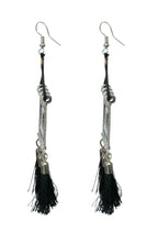Mominos Fashion Johar Kamal Oxidised Silver-Plated Brass Finish Tassel Work Handicraft Choker For Women (Black) - Distacart
