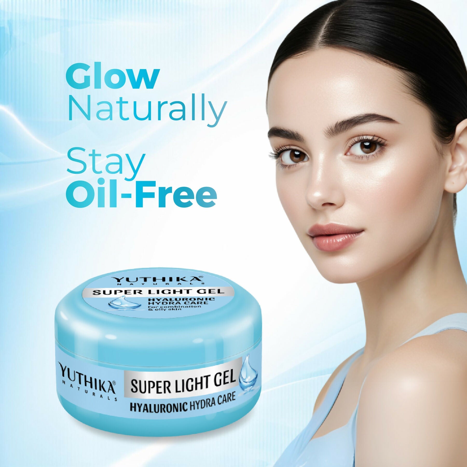 Yuthika Super Light Gel Face Moisturizer With Hyaluronic Acid - Distacart