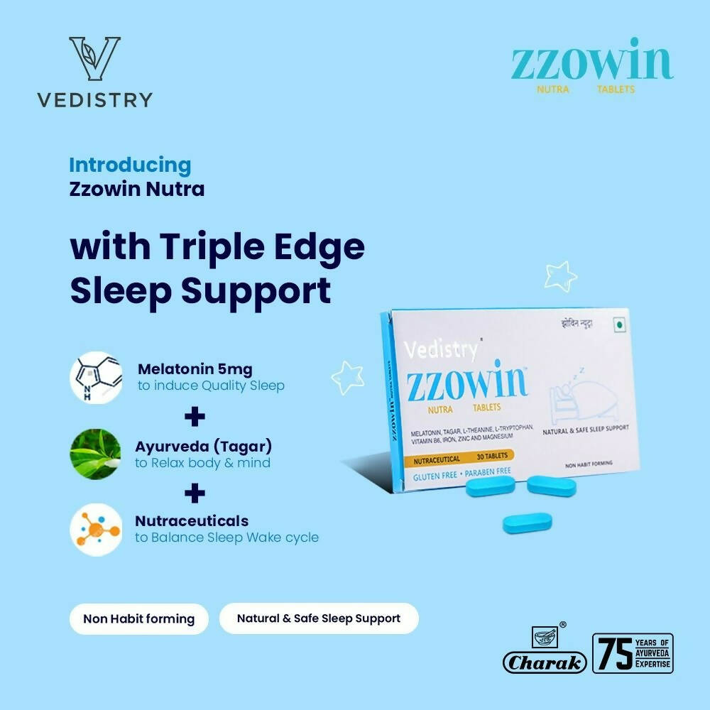 Vedistry Zzowin Nutra Tablets - Distacart