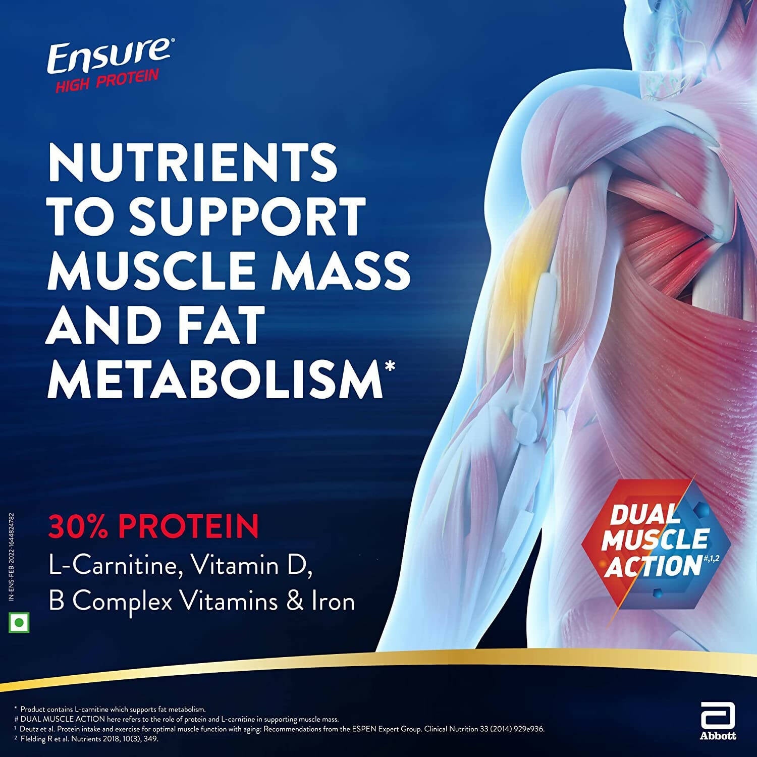 Ensure High Protein Drink for Physically Active Adults - Vanilla - Distacart