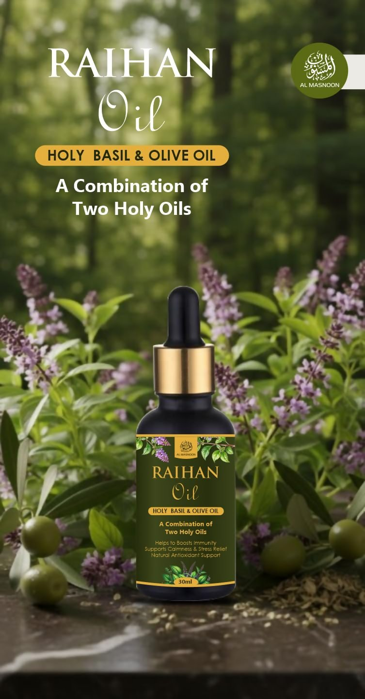 Al Masnoon Raihan Oil – A Sacred Blend of Two Holy Oils