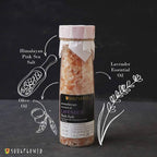 Soulflower Aromatherapy Essential Oil Lavender Bath Salt Enriched With Himalayan Pink Rock Salt