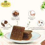 Dhampur Green Chocolate Peanut Chikki - Distacart