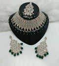 Joban Fashion Women Green Stone Work Necklace Set - Distacart