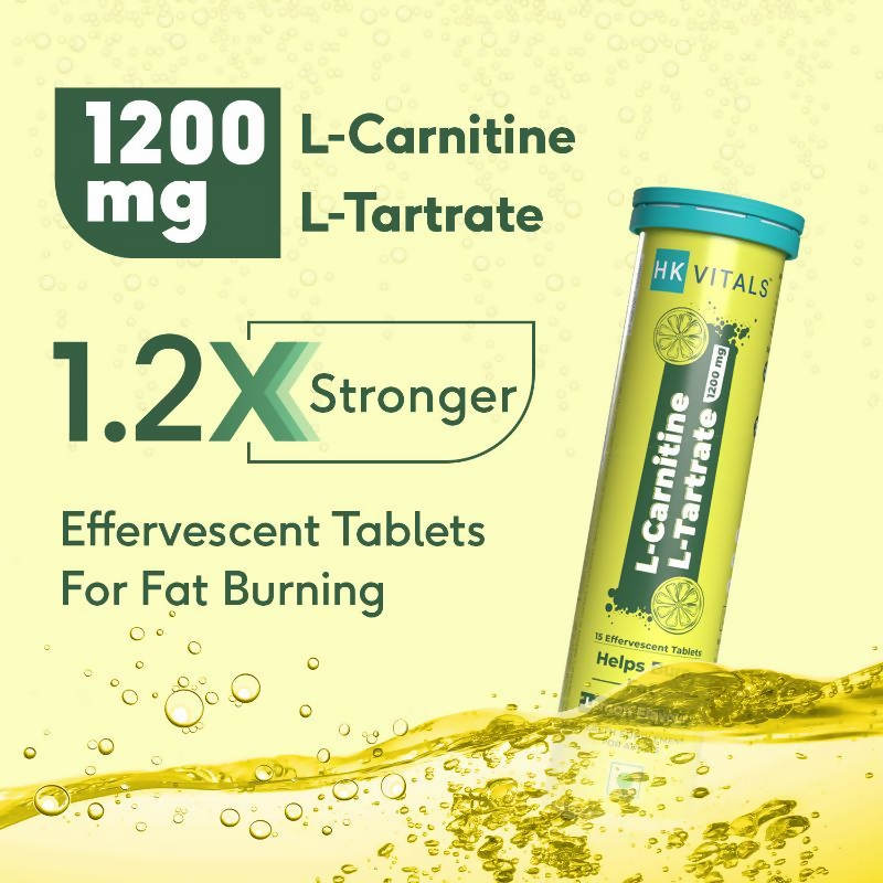 HK Vitals L-carnitine L-tartrate Effervescent Tablets (Lemon) - Distacart