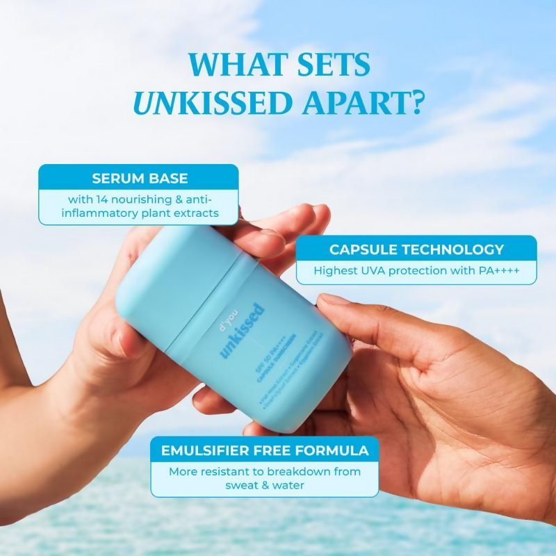d'you Unkissed Serum Sunscreen SPF 50 & PA++++ - Distacart