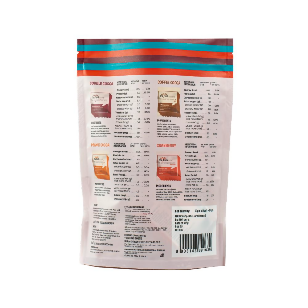The Whole Truth Mini Protein Bars - The Peanut Party - Distacart