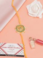 Designer kundan Rakhi - Ruby Raang - Distacart