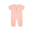 Sunshine Baby Cute Organic Muslin Cotton Babies Full Length Romper With Sleeve - Pink