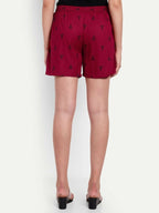 Alvano Printed Red Boxer Shorts