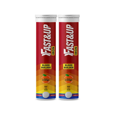 Fast&Up Iron 19 mg Effervescent Tablets - Tangy Orange Flavor