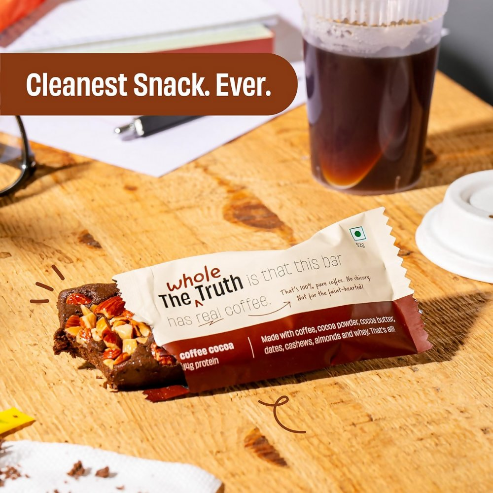 The Whole Truth Protein Bars - Coffee Cocoa - Distacart