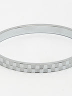 NVR Men's Silver-Plated Stainless Steel Kada Bracelet - Distacart