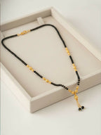 NVR Women Black Gold Plated Mangalsutra - Distacart