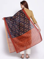 Myshka Women's Fashion Multi Cotton Silk Printed Casual Dupatta