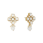 Nuyug 22K Gold Plated Kundan Paradise Stud Earrings - Distacart
