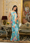 Partywear Designer Sky Slime Georgette Fancy Saree - Anbazaar - Distacart