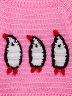 Chutput Kids Pingue Design Solid Pink Pullover Sweater