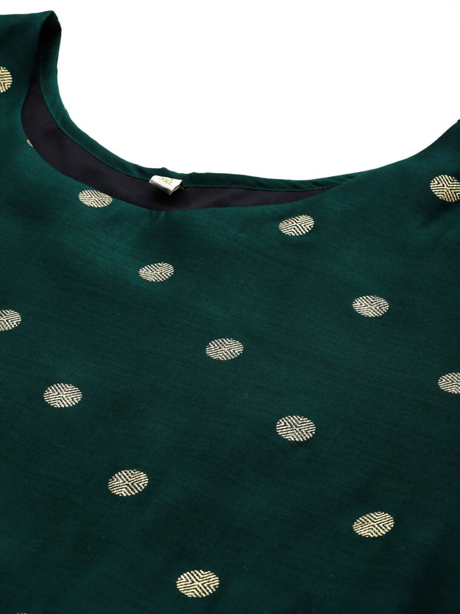 Ahalyaa Women's Traditional wear Ethnic Dress - Green - Distacart
