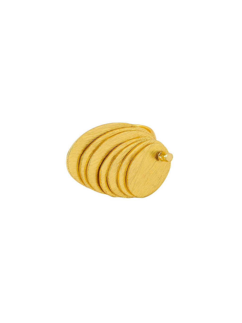 NVR Women's Western Gold-Polished Ajustable Finger Ring