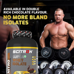 Scitron Super Whey Isolate Protein Powder - Double Rich Chocolate - Distacart