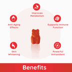 Purna Gummies Glutathione Cola Flavour Gummies for Skin Brightening
