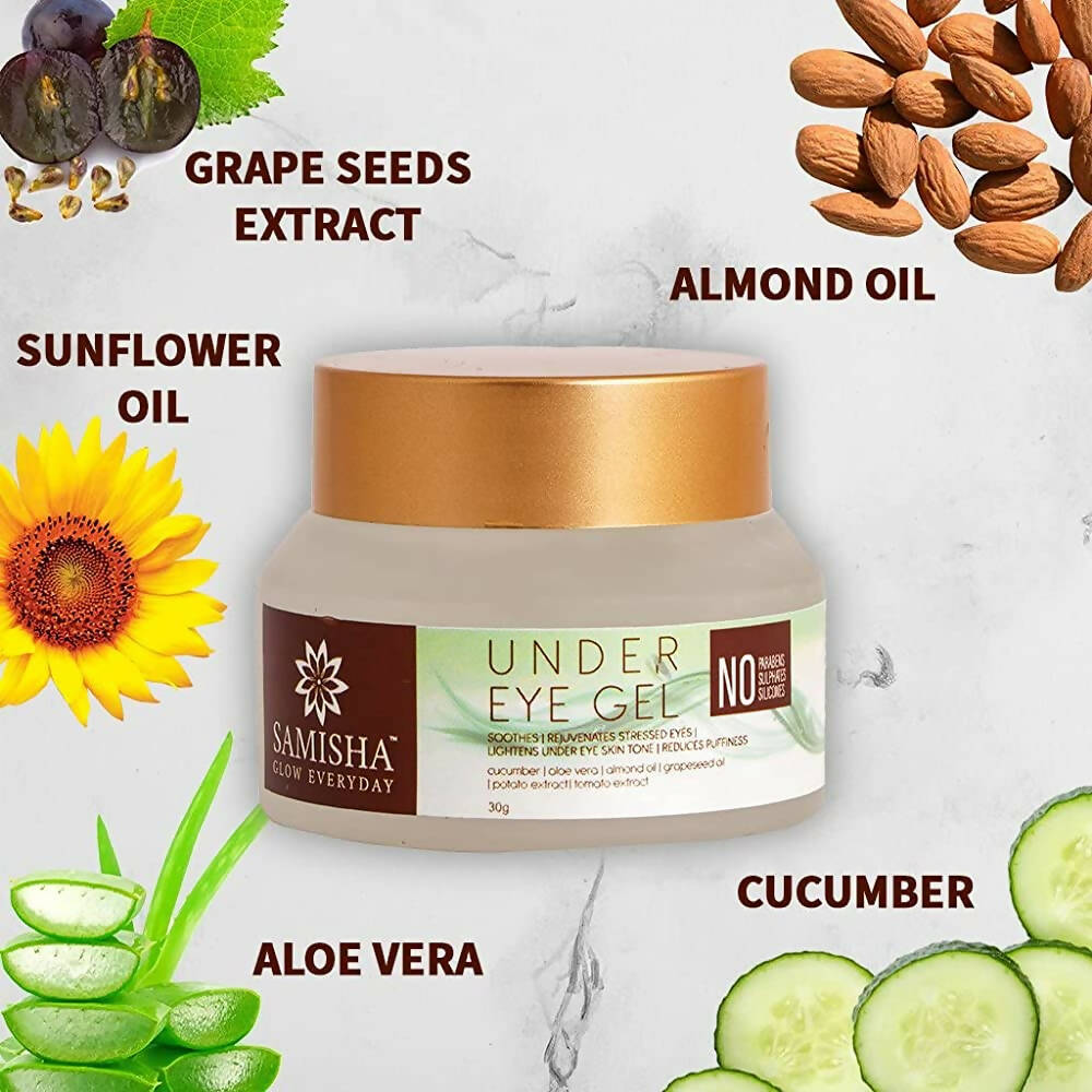 Samisha Organic Under Eye Dark Circles Removal Cream Gel
