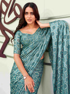 Tikhi Imli Geometric Woven Design Saree - Distacart