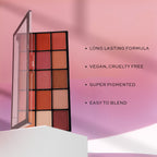 Makeup Revolution Reloaded Eyeshadow Palette-15 Smooth & Rich Shade-High Pay Off Formula - Newtrals 2 - Distacart