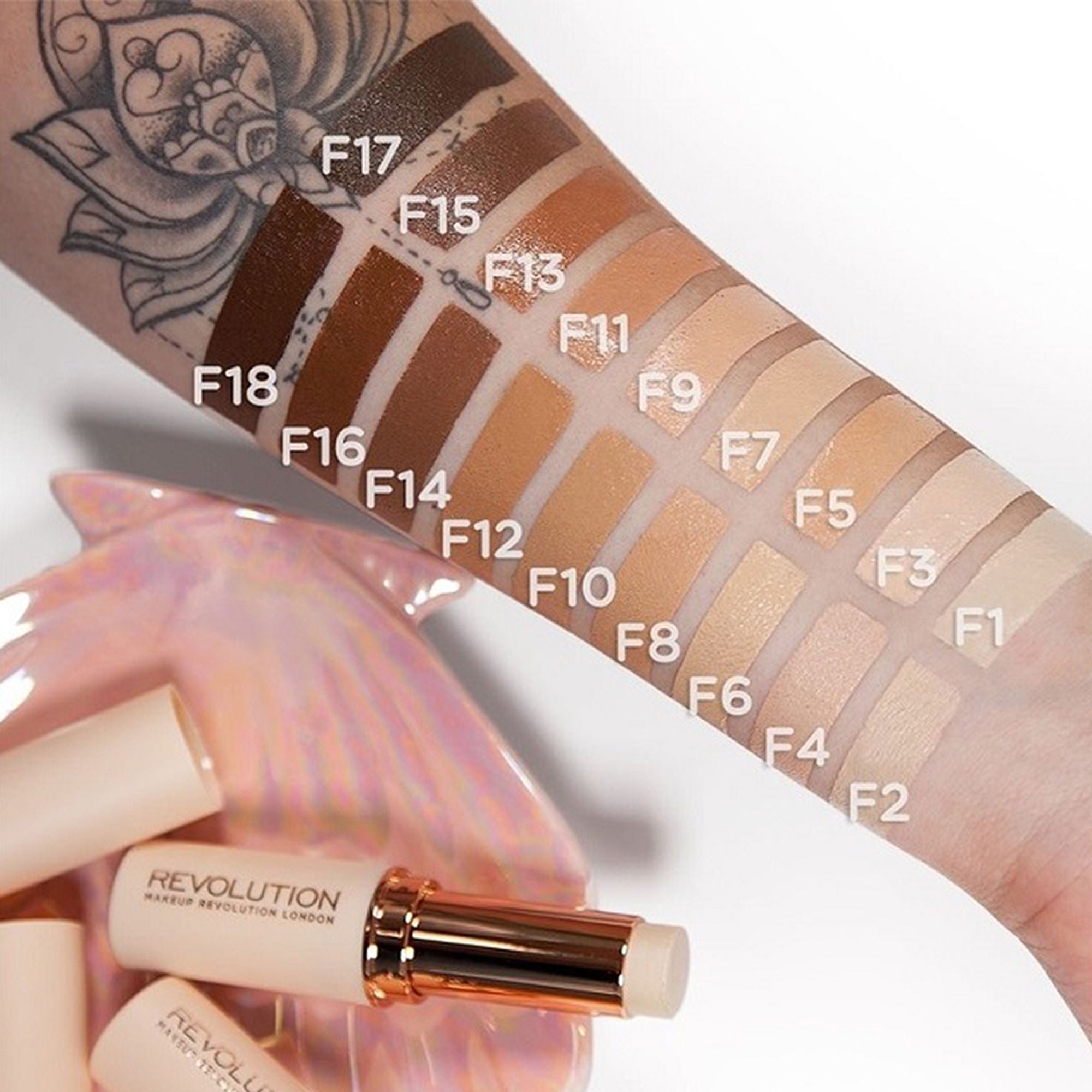 Makeup Revolution Fast Base Stick Foundation - F12 - Distacart