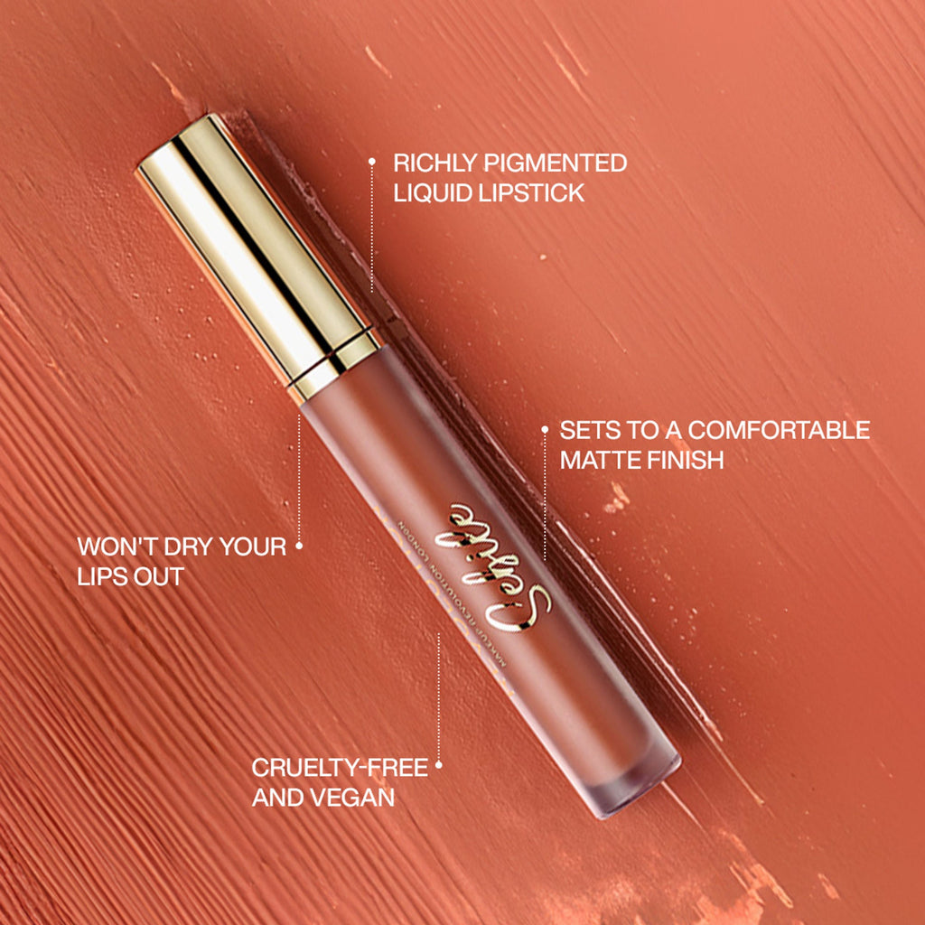 Makeup Revolution X Sebile Matte Liquid Lipstick - Get Noticed - Distacart