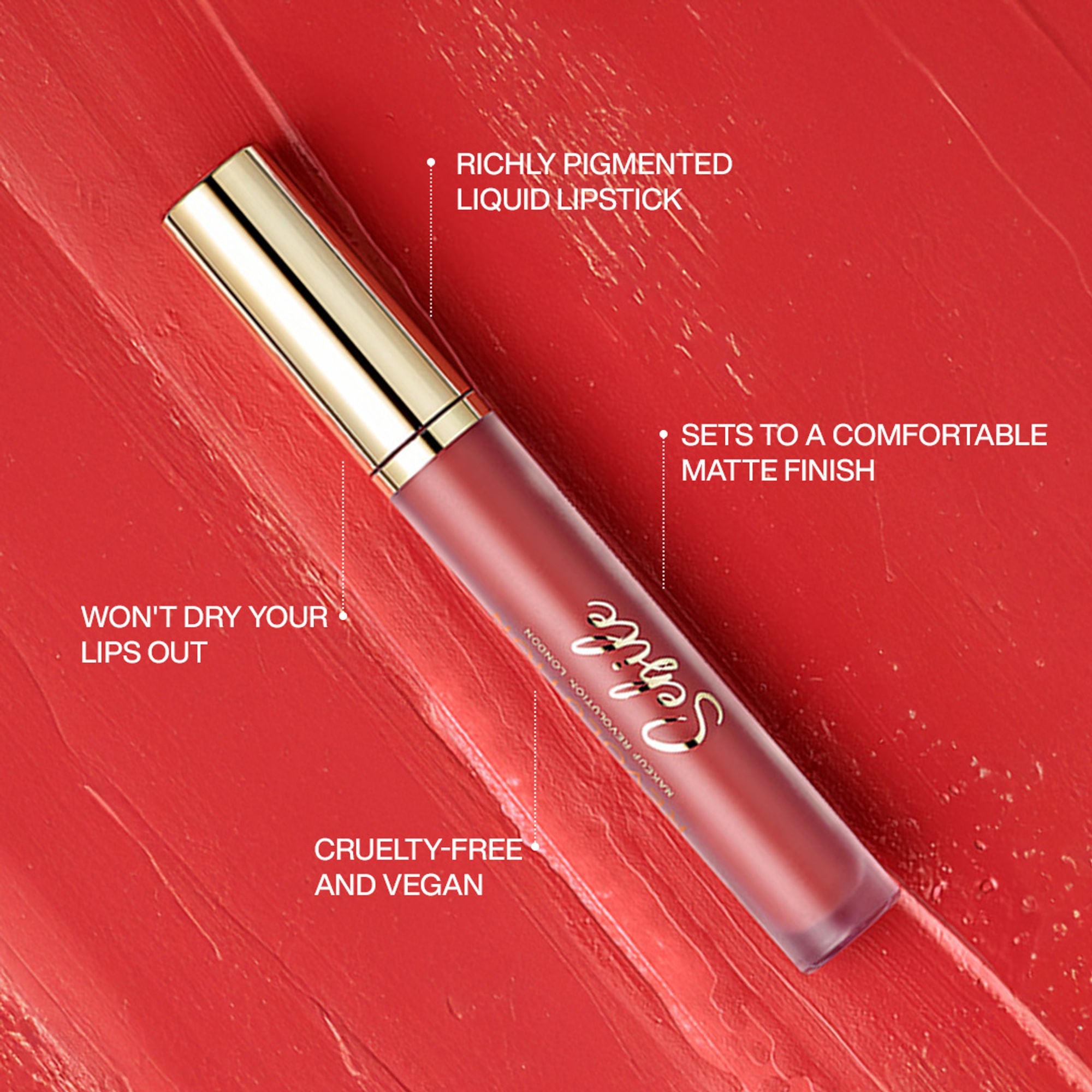 Makeup Revolution X Sebile Matte Liquid Lipstick - Reborn - Distacart