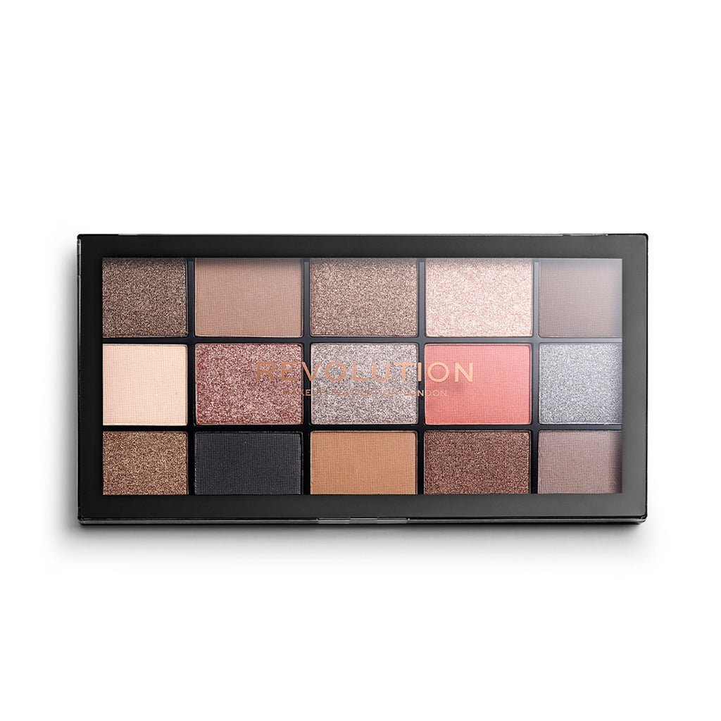 Makeup Revolution Reloaded Eyeshadow Palette 15 Smooth & Rich Shade-High Pay Off Formula - Hypnotic