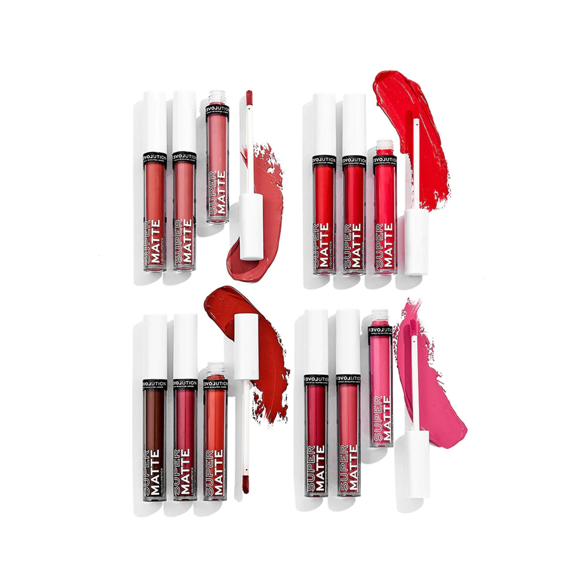 Makeup Revolution Relove Supermatte Liquid Lip Set - Heat - Distacart