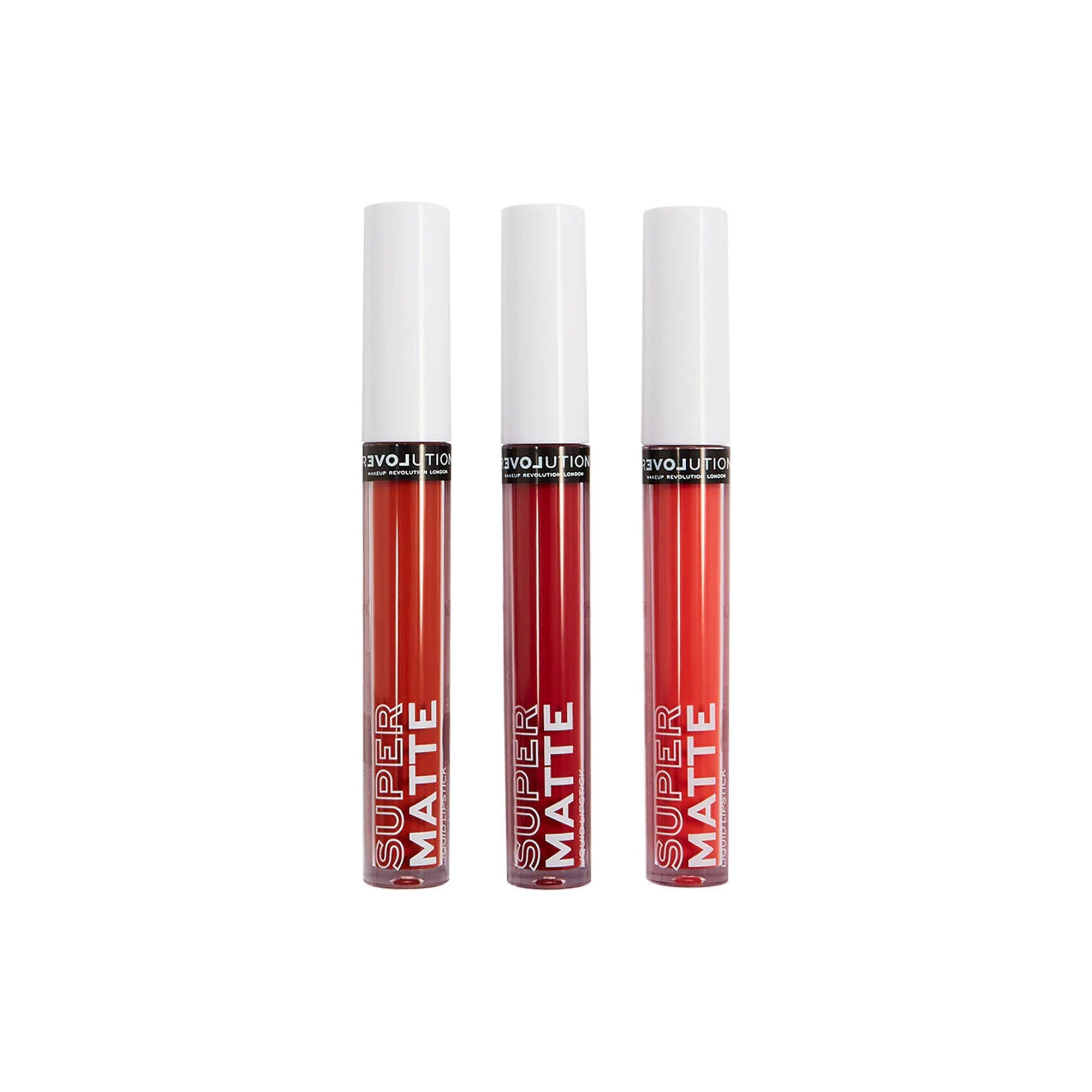 Makeup Revolution Relove Supermatte Liquid Lip Set - Heat - Distacart