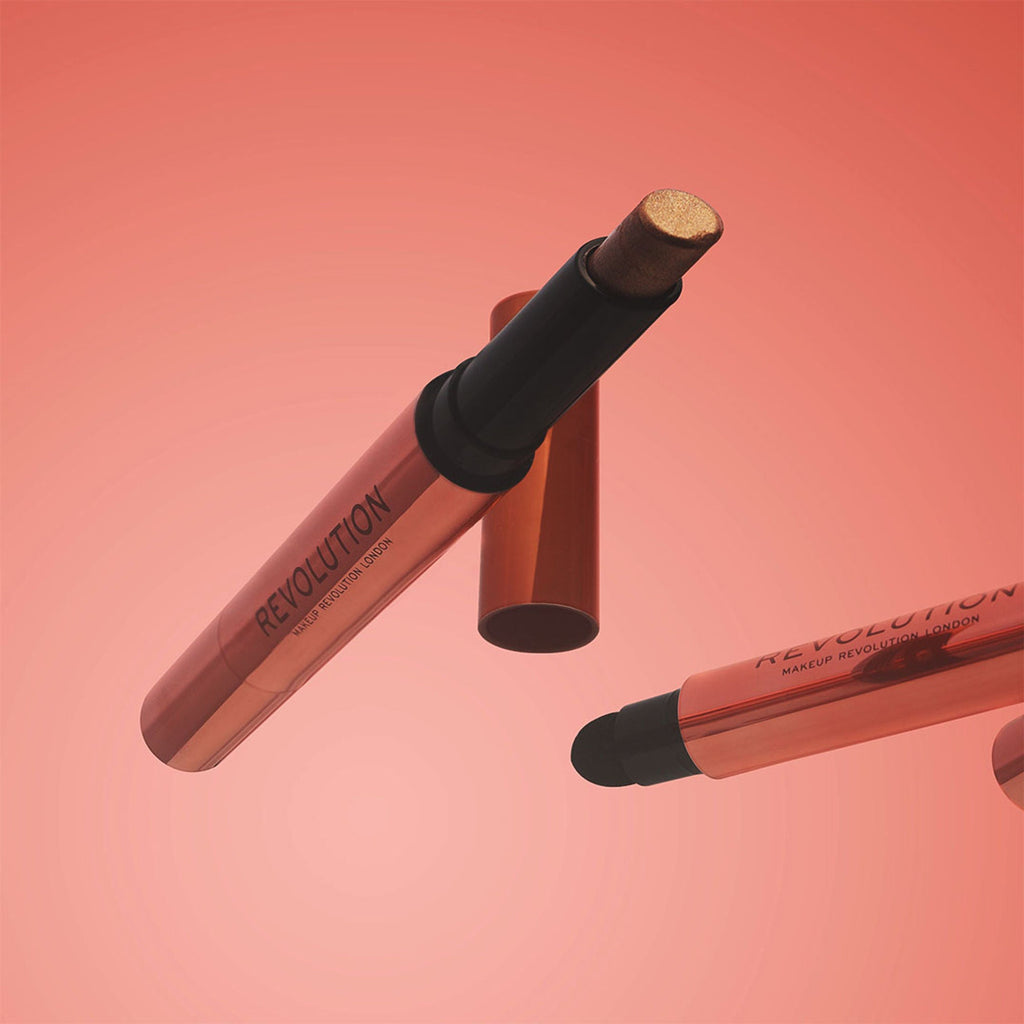 Makeup Revolution Lustre Wand Shadow Stick - Obsessed Bronze - Distacart