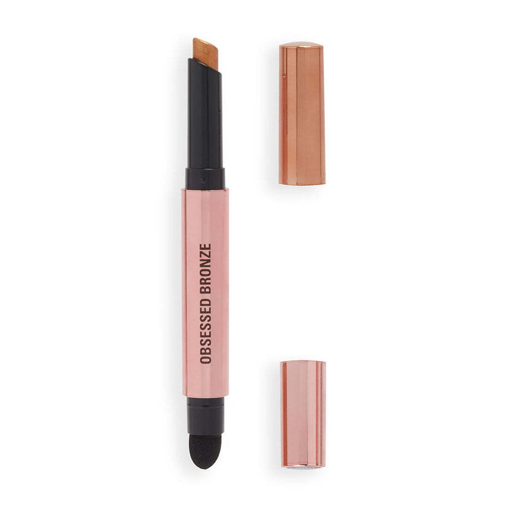 Makeup Revolution Lustre Wand Shadow Stick - Obsessed Bronze - Distacart